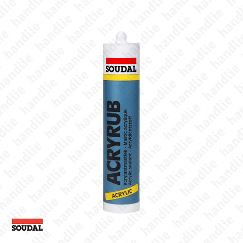 ACRYRUB N - SOUDAL - Selante adesivo acrílico plasto-elástico pintável