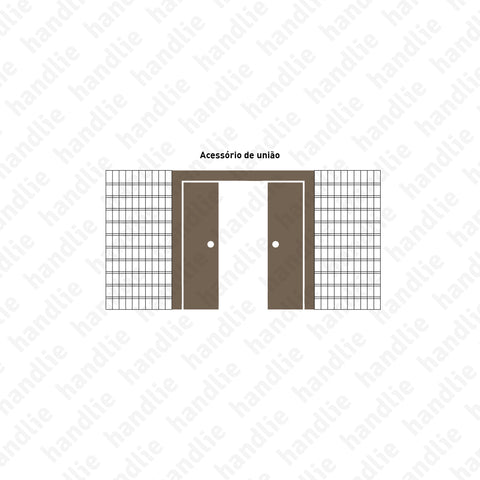 BKE.ACE.UNIAO - Acessório de união para estruturas de 2 folhas - BKE.10 e BKE.11