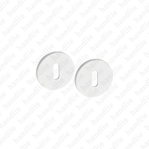ENT.5210.005.EN - Par de entradas de chave normal redondas Ø52x5mm