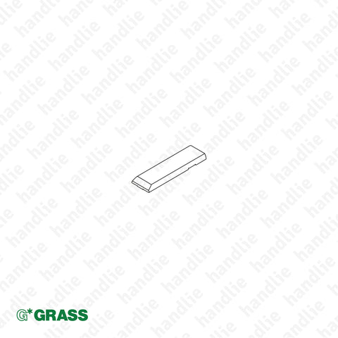 ACE.GRA.F072.135.500 - Tampa para braço dobradiça "TIOMOS" - Recta - Niquelado | GRASS