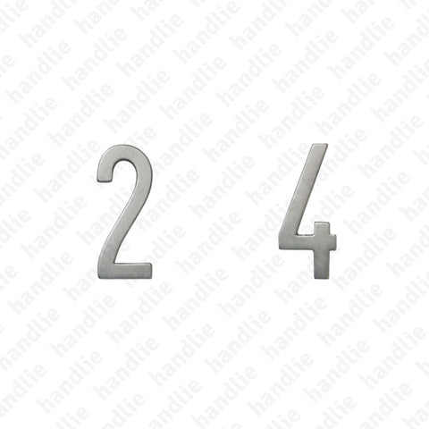 ALG.10 - Algarismos 100mm (0 a 9) - Alumínio