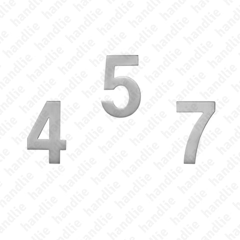 ALG.IN.273 - Algarismos 100mm (0 a 9) - Inox