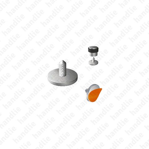 BP.IN.8140 - Base para batente limitador de porta - INOX