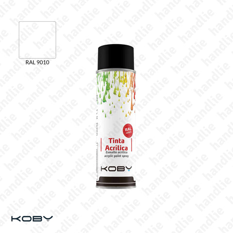 TINTAS ACRÍLICAS EM SPRAY - Branco Brilhante RAL 9010