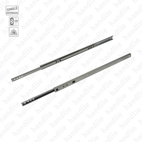 COR.A17 - Corrediças com esferas / Extração parcial / 10Kg (par)