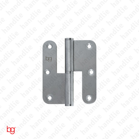 D.8315.AR - Dobradiça abas redondas - 3,5 Polegadas - Inox