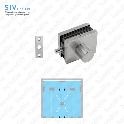 FXV.141 - Fecho para portas em vidro