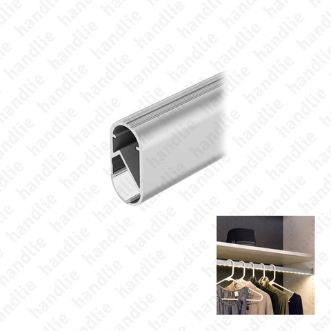 IL.307 - Perfil para fita LED - varão para roupeiro