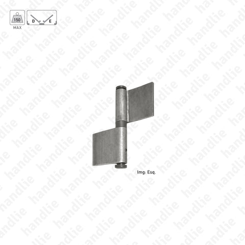 O.417.R - Olhal (dobradiça) com abas para soldar regulável - Aço