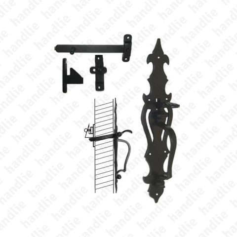 P.415.A - Tranqueta com pertences - Preto Fosco