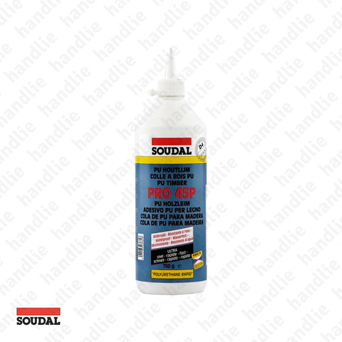 PRO.45.P - SOUDAL - Cola poliuretano para madeira - Secagem ultra rápida - D4