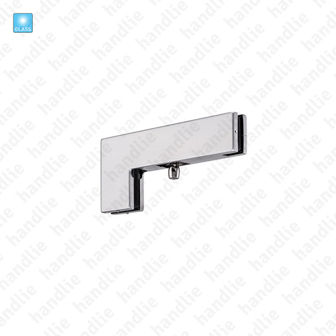 SIV.102.2 - Braço com suporte bandeira com pivot superior - Portas em vidro de batente e vai-vem