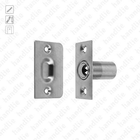 T.413.5.00 com esfera - Trinco passagem tubular com roleto de esfera - Inox / Latão