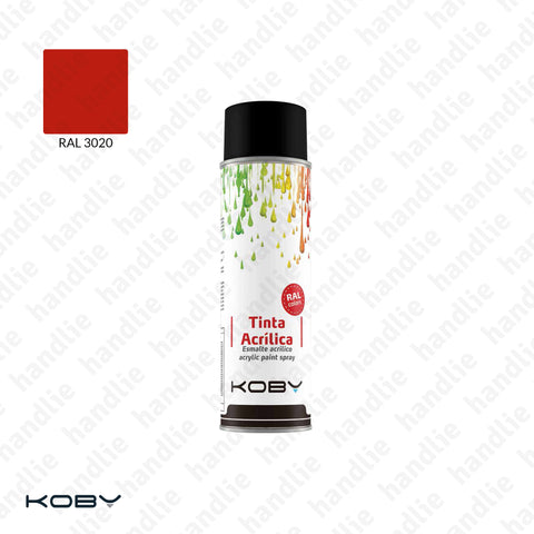 TINTAS ACRÍLICAS EM SPRAY - Vermelho RAL 3020