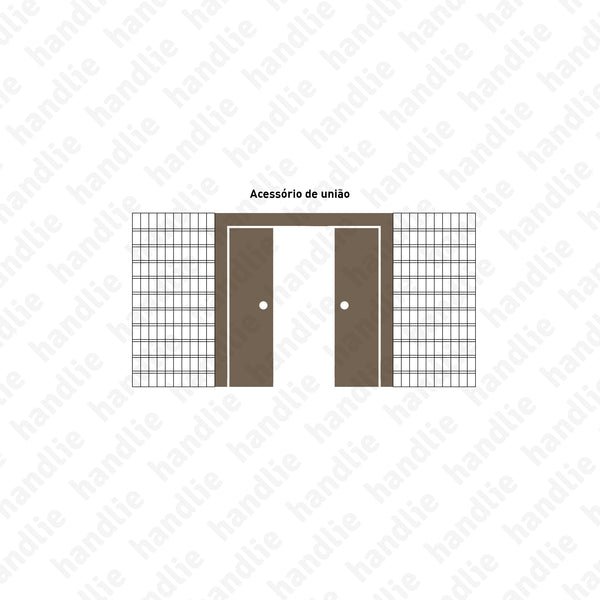BKE.ACE.UNIAO - Acessório de união para estruturas de 2 folhas - BKE.10 e BKE.11