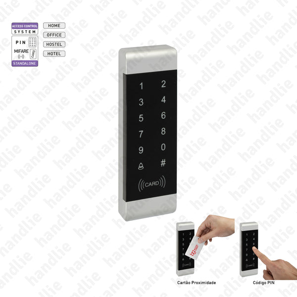 CA.6508 - Controlo de acessos com código PIN e cartão de proximidade autoprogramável
