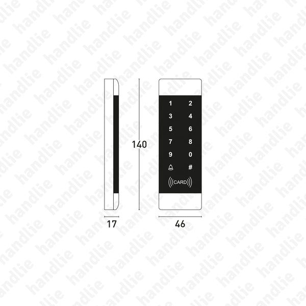 CA.6508 - Controlo de acessos com código PIN e cartão de proximidade autoprogramável