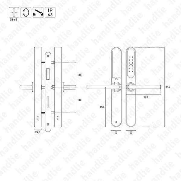 CA.665.TTL - Controlo de acessos inteligente Standalone