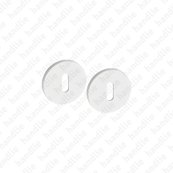 ENT.5210.005.EN - Par de entradas de chave normal redondas Ø52x5mm