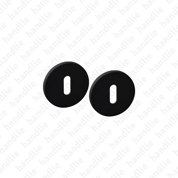 ENT.5210.005.EN - Par de entradas de chave normal redondas Ø52x5mm
