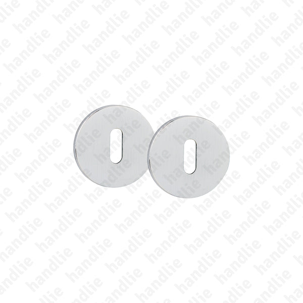 ENT.5210.005.EN - Par de entradas de chave normal redondas Ø52x5mm