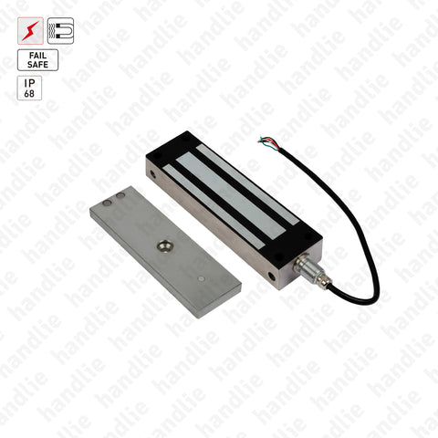 F.EL.1200.W - Fechadura electromagnética de sobrepor IP68 - FAIL SAFE - 500kg