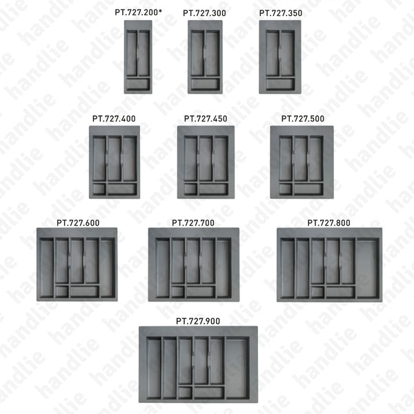 PT.727 - Porta talheres com divisões para móveis - Polipropileno