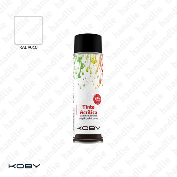 TINTAS ACRÍLICAS EM SPRAY - Branco Brilhante RAL 9010