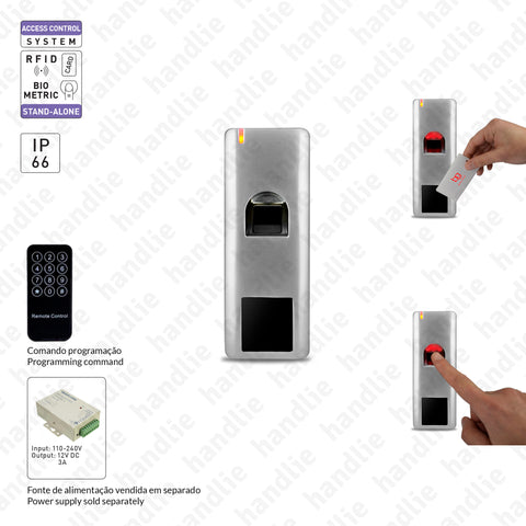 CA.6603 - Controlo de acessos com leitor biométrico e cartão de proximidade