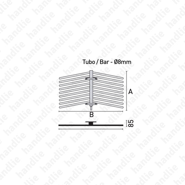CAB.174028 - Cabide superior duplo extraível para calças