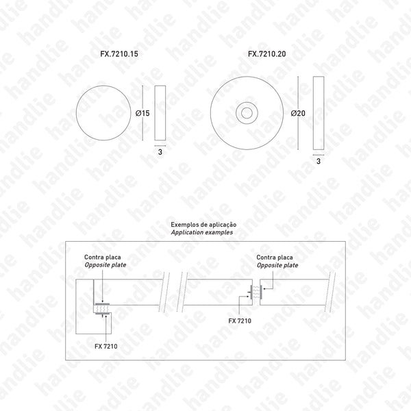FX.7210 - Fechos magnéticos / Ímanes de neodímio - AÇO