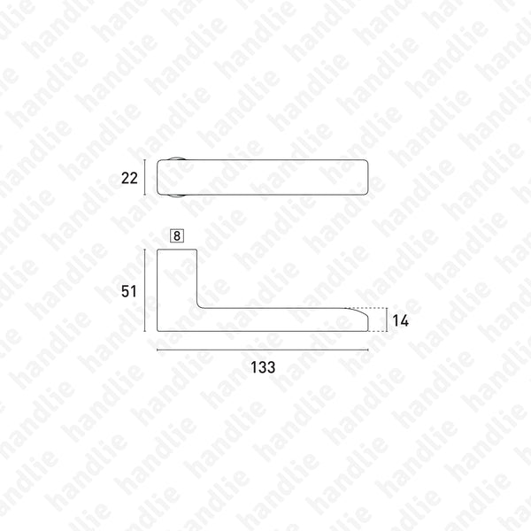 P.5564.000 | BAAR - Par puxador BAAR